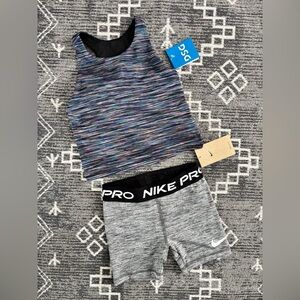 Nike pro shorts girls 6x and DSG tank girls medium NWT
